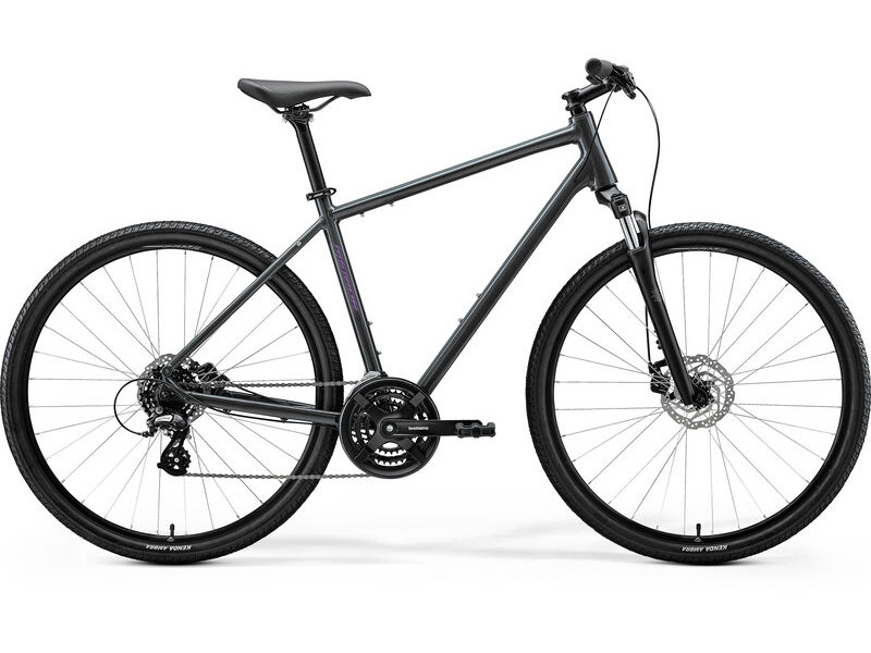 Merida Crossway 10 - Glossy Cool Grey (Purple) - MY26 click to zoom image
