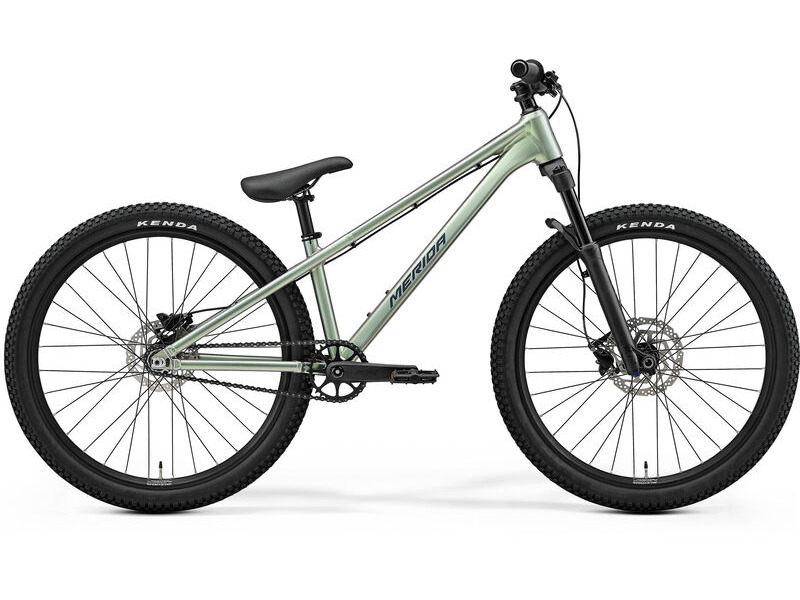 Merida Dirt 500 - Glossy Grey With Green Flakes In Clear Coat - MY26 click to zoom image