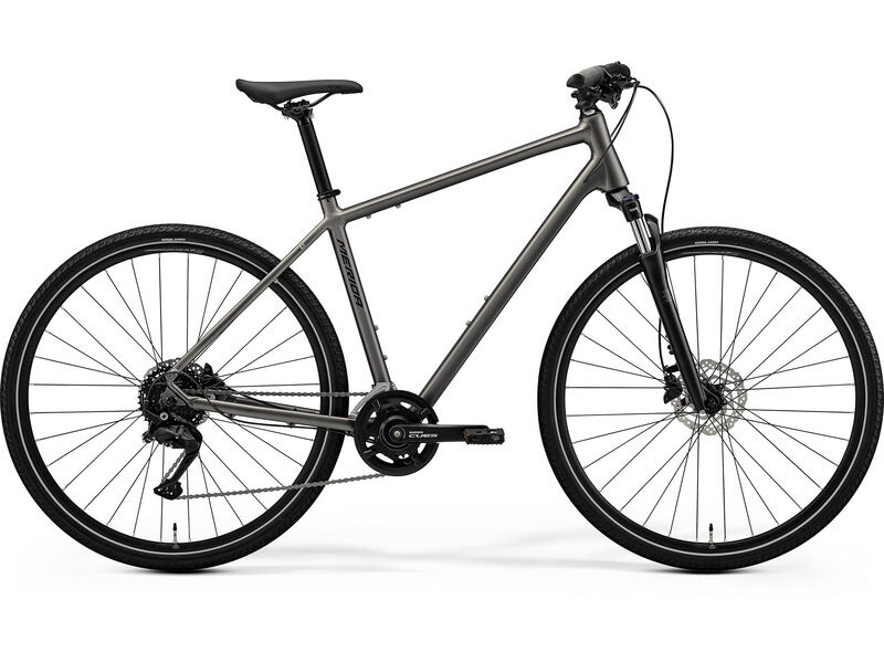 Merida Crossway 100 - Silk Warm Slate Grey (Black) - MY26 click to zoom image