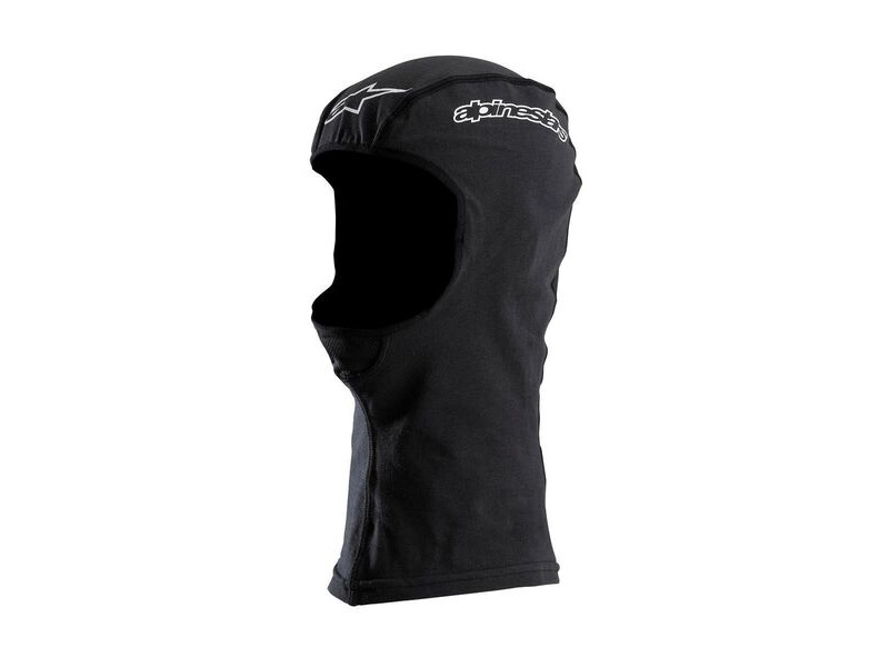 Alpinestars Open Face Balaclava 2018: Black One Size click to zoom image