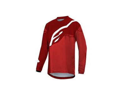 Alpinestars Youth Racer Factory Ls Jersey 2019 Burgundy Bright Red White