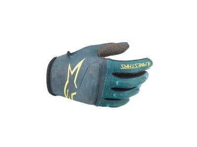 Alpinestars Youth Racer Gloves Atlantic/Emerald/Celery