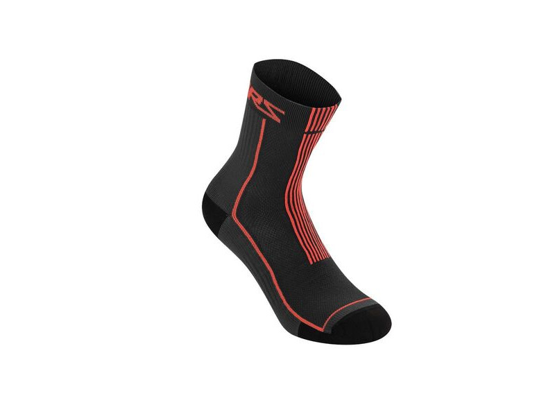 Alpinestars Summer Socks 15 Black/Bright Red click to zoom image