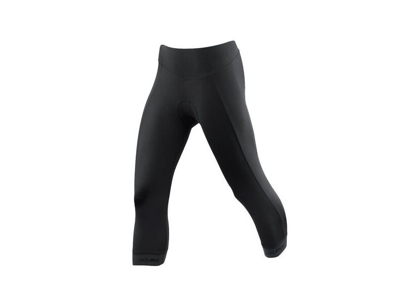 Altura Womens Progel 3 3/4 Tight 2018: Black click to zoom image