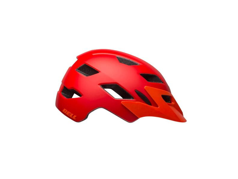 Bell Sidetrack Youth Helmet 2019: Matte Red/Orange Unisize 50-57cm click to zoom image
