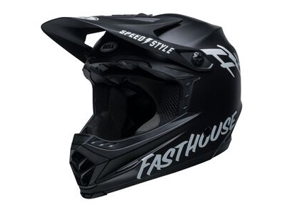 Bell Full-9 Fusion Mips MTB Full Face Helmet 2019: Fasthouse Matte Black/White