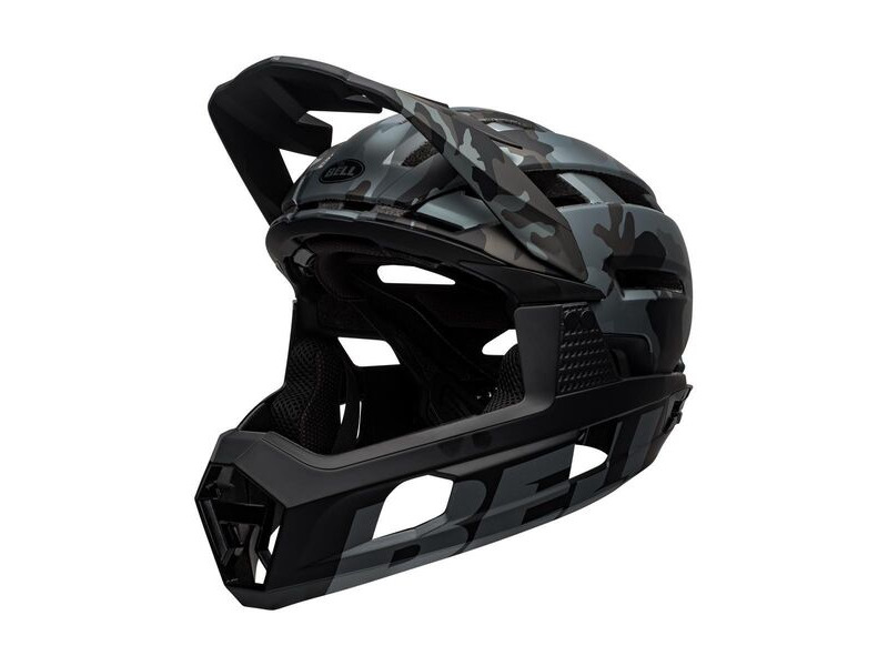 Bell Super Air R Mips MTB Full Face Helmet Matte/Gloss Black Camo click to zoom image