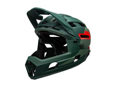Bell Super Air R Mips MTB Full Face Helmet Matte/Gloss Green/Infrared