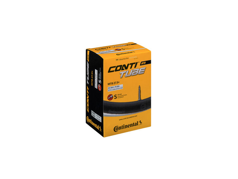 Continental MTB Tube Light - Presta 42mm Valve: Black 27.5x2.6-2.8" click to zoom image
