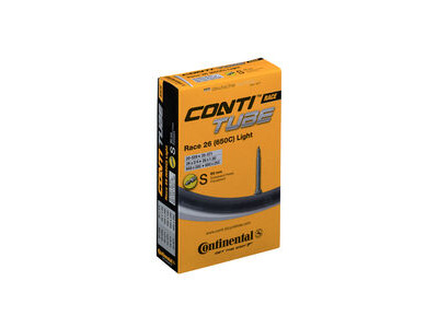 Continental Race Tube Light - Presta 60mm Valve: Black 26x1.0" - 650x20-25c