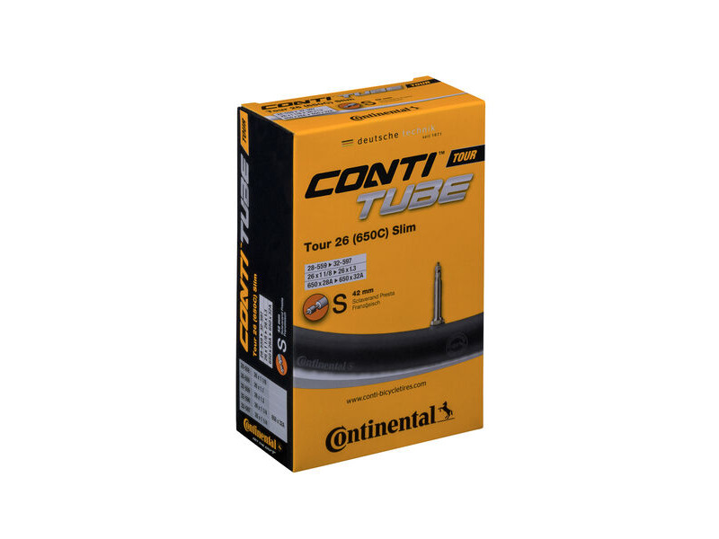 Continental Tour Tube - Presta 42mm Valve: Black 26x1.1-1.3" click to zoom image