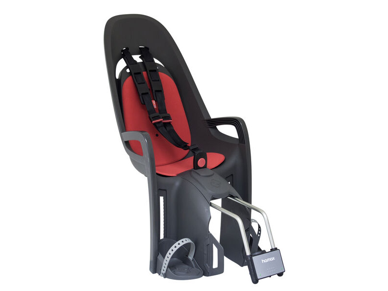 Hamax Zenith Child Bike Seat Grey/Red click to zoom image