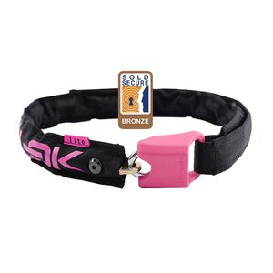 Hiplok Lite Wearable Chain Lock 6mm X 75cm - Waist 24-44 Inches (Bronze Sold Secure) 6MM X 75CM BLACK/PINK  click to zoom image