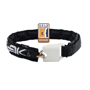 Hiplok Lite Wearable Chain Lock 6mm X 75cm - Waist 24-44 Inches (Bronze Sold Secure) 6MM X 75CM BLACK/WHITE  click to zoom image