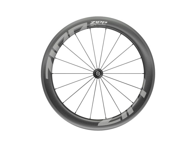 Zipp 404 Firecrest Carbon Tubeless Rim Brake 700c Front 18spokes Quick Release Standard Graphic A1 Black 700c click to zoom image