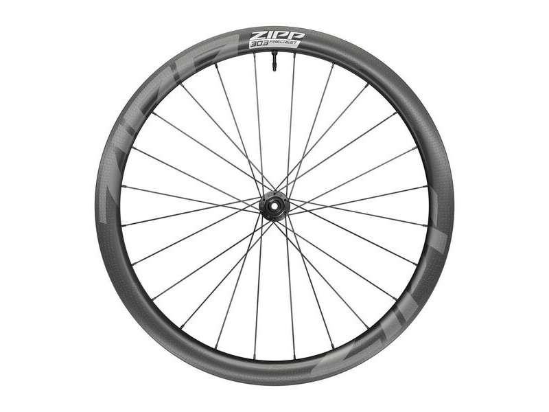 Zipp 303 Firecrest Carbon Tubeless Disc Brake Center Locking 700c Front 24spokes 12x100mm Standard Graphic A1 Black 700c click to zoom image