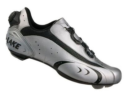 Lake Lake CX170 Road Cycling Shoes - Silver/Black