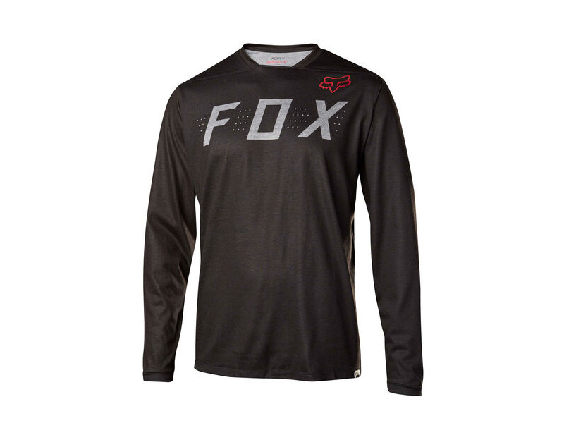 Fox Racing Indicator Long Sleeve Jersey - Heather Black click to zoom image