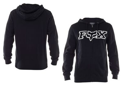 Fox Racing Legacy Foxhead Zip Fleece Hoody Black