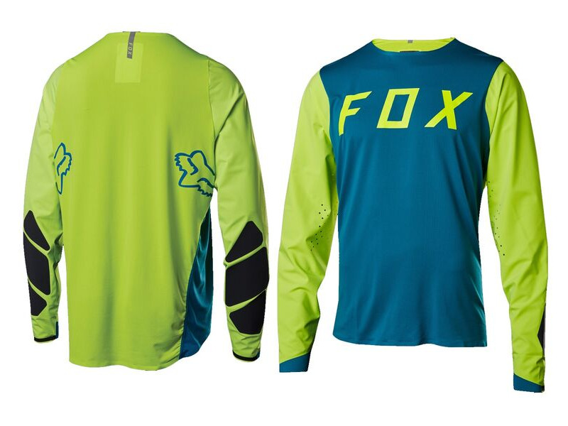 Fox Racing Attack Pro Long Sleeve Jersey - Teal click to zoom image