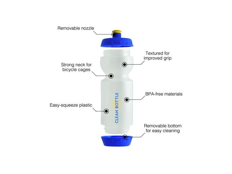 CleanBottle Easy Clean BPA FREE 600ml Water Bottle click to zoom image